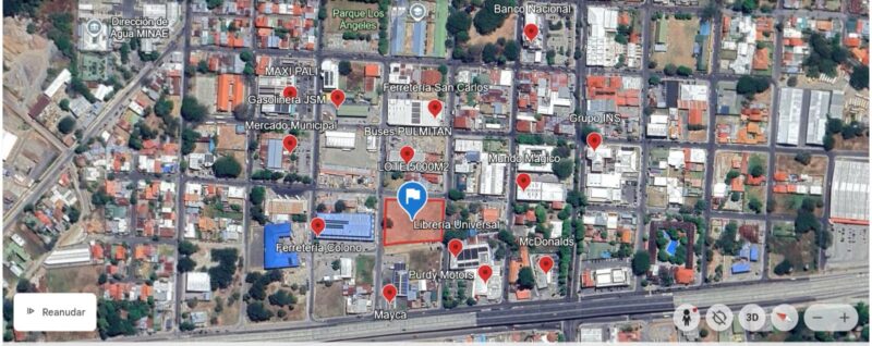 Lote en Venta en Liberia Centro | Terreno Comercial de 5,032 m² con Tres Frentes